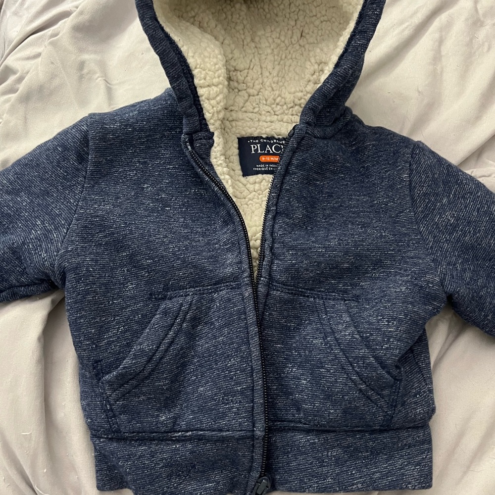 The Children's Place Navy Sherpa Hoodie